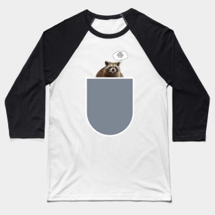 Peanut Butter Club Pocket Raccoon Baseball T-Shirt